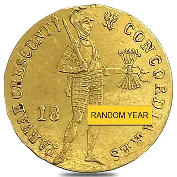 Default 1818-1840 Netherlands 1 Ducat Gold Coin AGW 0.1106 oz Avg Circ (Random Year)
