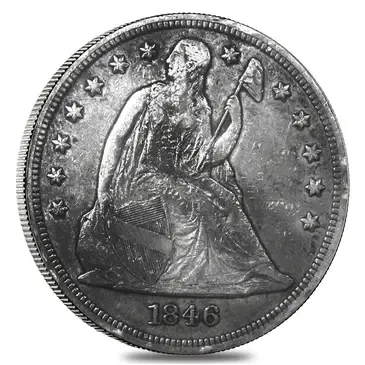 Default 1846 Seated Liberty Silver Quarter Dollar Fine