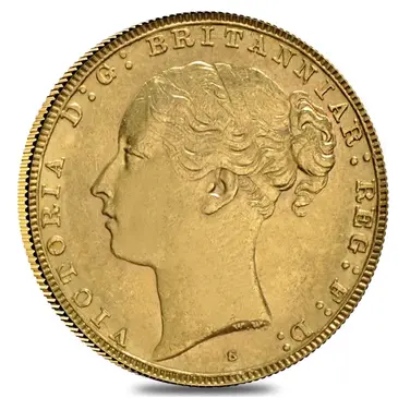 Default 1871-1887 S Australia Gold Sovereign Victoria Young Head (Avg Circ)