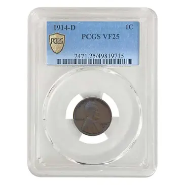 Default 1914-D Lincoln Wheat Penny 1 Cent PCGS VF 25