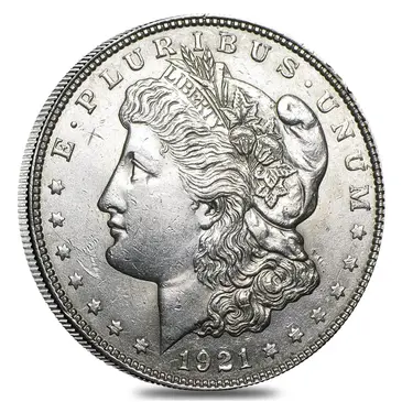 American 1921 Morgan Silver Dollar AU
