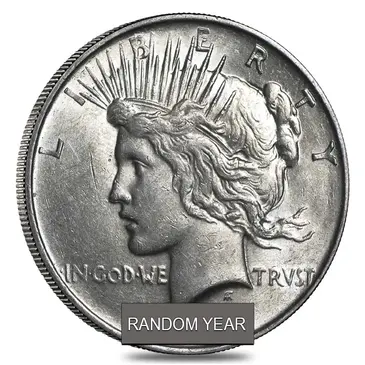 American 1922-1935 Peace Silver Dollar AU (Random Year)