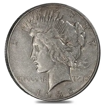 Default 1935 Silver Peace Dollar XF