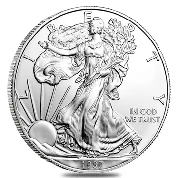 American 1987 1 oz Silver American Eagle $1 Coin BU