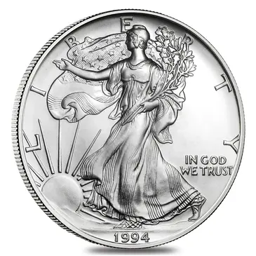 Default 1994 1 oz Silver American Eagle $1 Coin BU