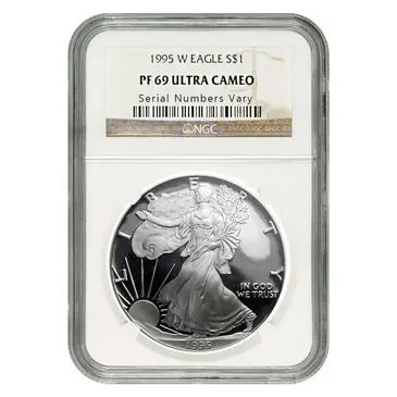 Default 1995-W 1 oz Proof Silver American Eagle NGC PF 69 UCAM