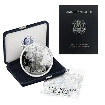 American 1996-P 1 oz Proof Silver American Eagle (w/Box & COA)