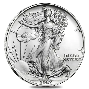 American 1997 1 oz Silver American Eagle $1 Coin BU