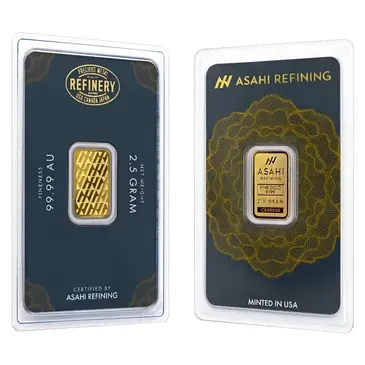 Default <p>2.5 Gram Asahi Gold Bar .9999 Fine (in Assay)</p>