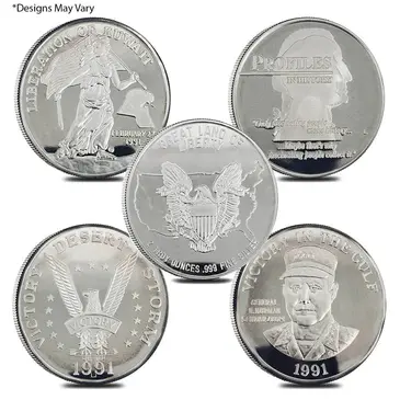 Default 2 oz Silver Generic Rounds .999 Fine