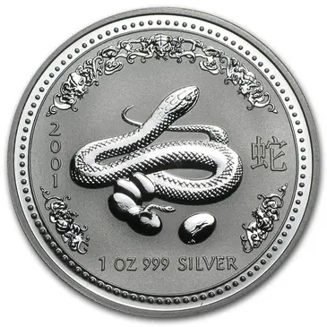 Default <p>2001 1 oz Silver Lunar Snake BU Australian Perth Mint (Series I)</p>
<p>&nbsp;</p>