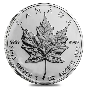 Default 2003 1 oz Canadian Silver Maple Leaf .9999 Fine $5 Coin BU (Sealed)