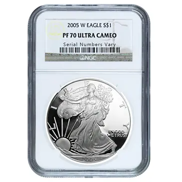 American 2005-W 1 oz Proof Silver American Eagle $1 Coin NGC PF 70 UCAM