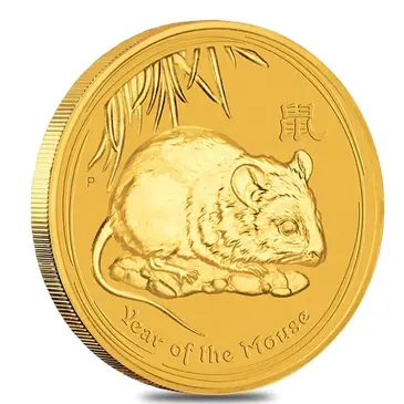 Default 2008 1 oz Gold Lunar Year of The Mouse BU Australia Perth Mint (Series II)