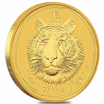 Default 2010 2 oz Gold Lunar Tiger BU Australia Perth Mint Series II
