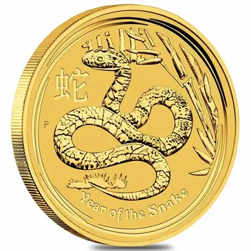 Default 2013 1/2 oz Gold Lunar Year of The Snake BU Australia Perth Mint