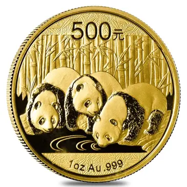 Chinese 2013 1 oz Chinese Gold Panda 500 Yuan BU (Sealed)