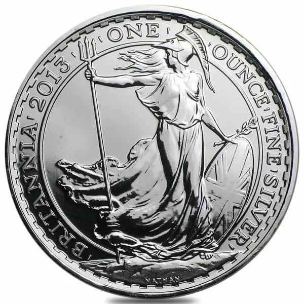 Default 2013 Great Britain 1 oz Silver Britannia Coin Snake Privy BU