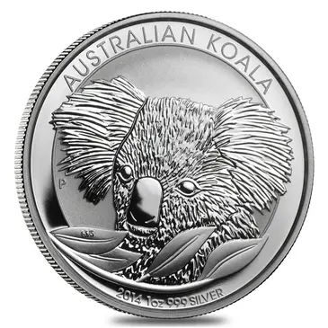 Australian 2014 1 oz Australian Silver Koala Coin BU In Cap