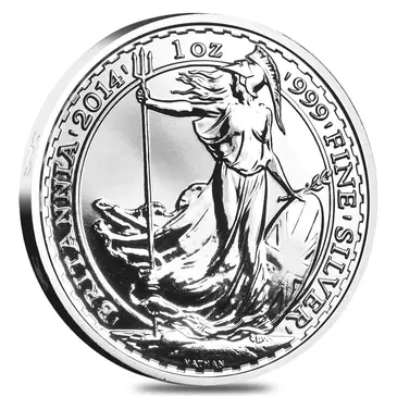Default 2014 Great Britain 1 oz Silver Britannia Horse Privy Coin .999 Fine BU