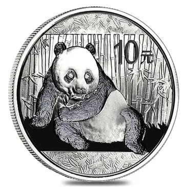 Default 2015 1 oz Chinese Silver Panda 10 Yuan .999 Fine BU