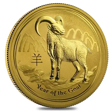 Default 2015 1 oz Gold Lunar Year of the Goat BU Australia Perth Mint Series II In Cap