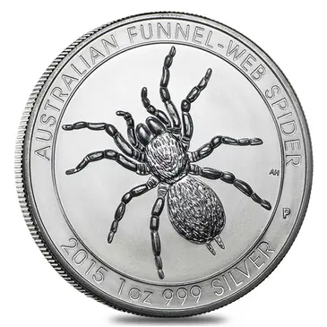 Default 2015 1 oz Silver Australian Funnel-Web Spider .999 Fine BU