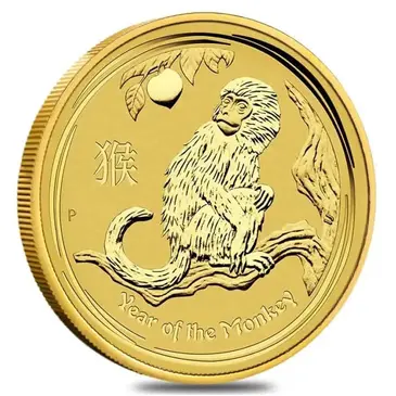 Default 2016 1 oz Gold Lunar Year of The Monkey BU Australia Perth Mint In Cap