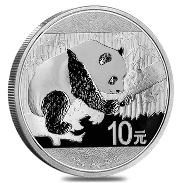 Default 2016 30 gram Chinese Silver Panda 10 Yuan .999 Fine BU