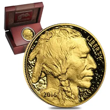 Default 2016 W 1 oz $50 Proof Gold American Buffalo (w/Box & COA)