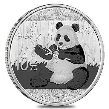 Default 2017 30 gram Chinese Silver Panda 10 Yuan .999 Fine BU
