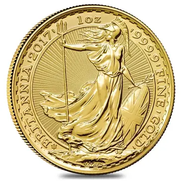 Default 2017 Great Britain 1 oz Gold Britannia 30th Anniversary Privy Coin .9999 Fine BU In Cap