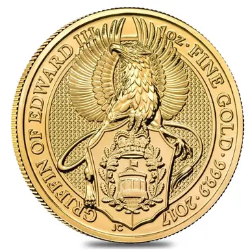 British 2017 Great Britain 1 oz Gold Queen's Beasts (Griffin) Coin .9999 Fine BU