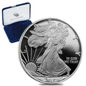 Default 2017-W 1 oz Proof Silver American Eagle (w/Box & COA)