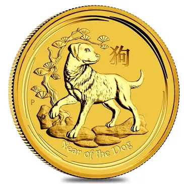 Default 2018 1 oz Gold Lunar Year of The Dog BU Australia Perth Mint