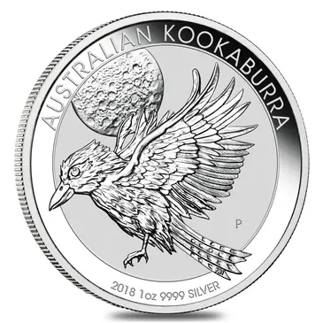 Australian 2018 1 oz Silver Australian Kookaburra Perth Mint .999 Fine BU In Cap