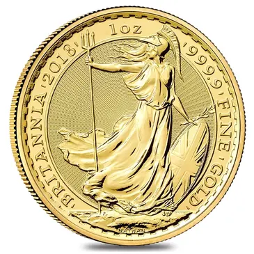 British 2018 Great Britain 1 oz Gold Britannia Coin .9999 Fine BU
