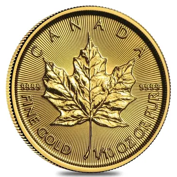 Canadian 2019 1/10 oz Canadian Gold Maple Leaf $5 Coin .9999 Fine BU (Sealed)