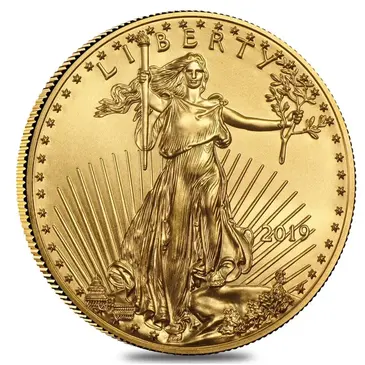 American 2019 1/10 oz Gold American Eagle $5 Coin BU