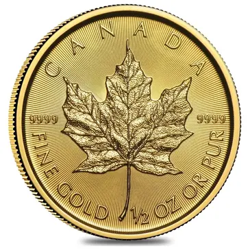 Canadian 2019 1/2 oz Canadian Gold Maple Leaf $20 Coin .9999 Fine BU (Sealed)