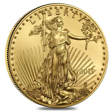 American 2019 1/2 oz Gold American Eagle $25 Coin BU