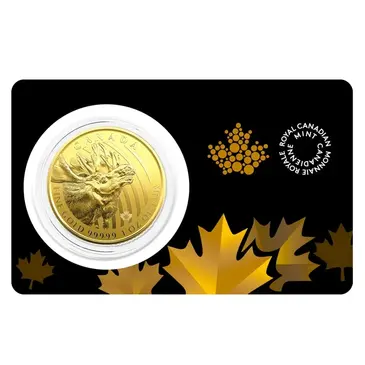 Canadian 2019 1 oz Canadian Gold Moose - Call of the Wild $200 .99999 Fine Gold (In Assay)
