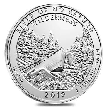 American 2019 5 oz Silver America the Beautiful ATB Idaho Frank Church River of No Return Wilderness Coin