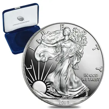 Default 2019-W 1 oz Proof Silver American Eagle (w/Box & COA)
