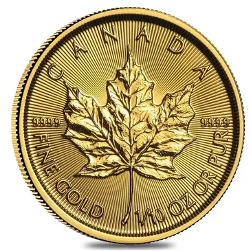 Canadian 2020 1/10 oz Canadian Gold Maple Leaf $5 Coin .9999 Fine BU (Sealed)