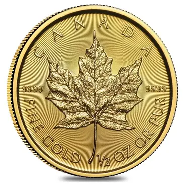 Canadian 2020 1/2 oz Canadian Gold Maple Leaf $20 Coin .9999 Fine BU (Sealed)