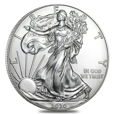 American 2020 1 oz Silver American Eagle $1 Coin BU