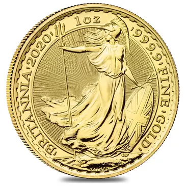 British 2020 Great Britain 1 oz Gold Britannia Coin .9999 Fine BU