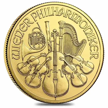 Austrian 2021 1 oz Austrian Gold Philharmonic Coin BU