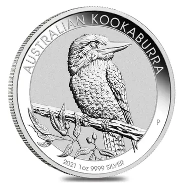 Australian 2021 1 oz Silver Australian Kookaburra Perth Mint .9999 Fine BU In Cap